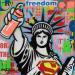 Painting FREEDOM by Euger Philippe | Painting Pop-art Pop icons Acrylic Gluing