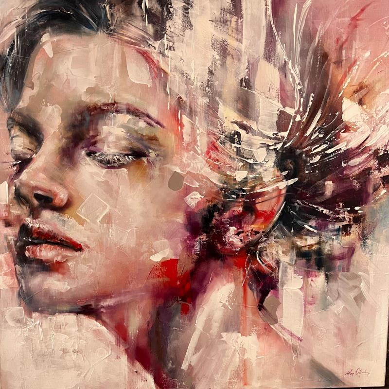 Painting On the Lips by Abbondanzia Monica | Painting Figurative Acrylic