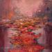 Painting F3 Red Morning 107-17018-20241019-14 by Petras Ivica | Painting Impressionism Landscapes Oil