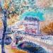 Painting Pont Parisien by Levesque Emmanuelle | Painting Oil