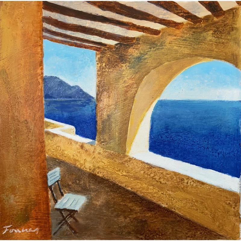 Painting Vue sur mer by Foucras François | Painting Figurative Oil Acrylic