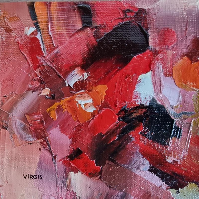 Painting Thoughtful moment by Virgis | Painting Abstract Oil Minimalist