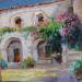 Painting Patio con arcos by Cabello Ruiz Jose | Painting Figurative Landscapes Oil