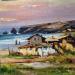 Painting Casitas by Cabello Ruiz Jose | Painting Impressionism Landscapes Oil