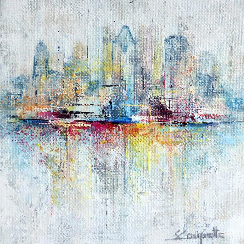 Peinture Dawn Over Waters par Coupette Steffi | Tableau Figuratif Urbain Acrylique