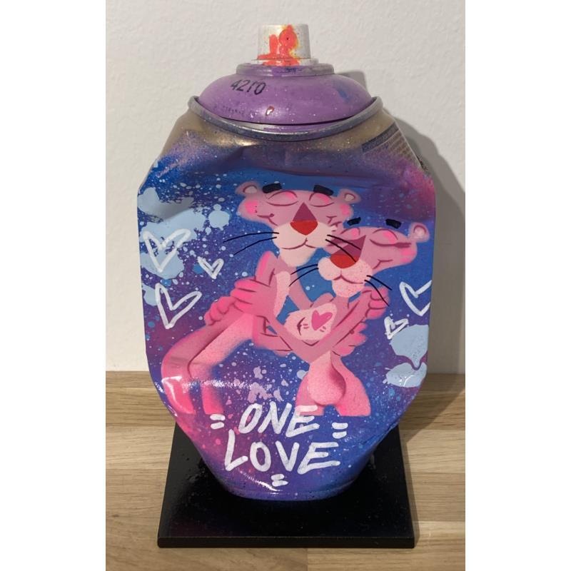 Sculpture PINK LOVE par Kedarone | Sculpture Pop-art Acrylique, Graffiti Icones Pop