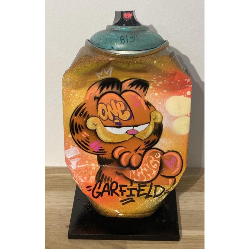 Sculpture GARFIELD par Kedarone | Sculpture Pop-art Icones Pop Graffiti Acrylique