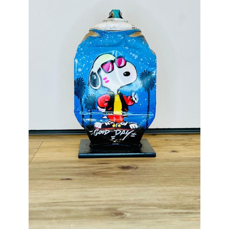 Sculpture Snoopy so cool par Kedarone | Sculpture Pop-art Icones Pop Graffiti Acrylique