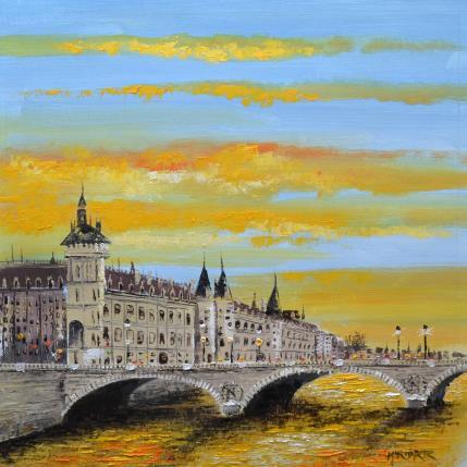 Painting PUENTE by Rodriguez Rio Martin | Painting Impressionism Oil Urban