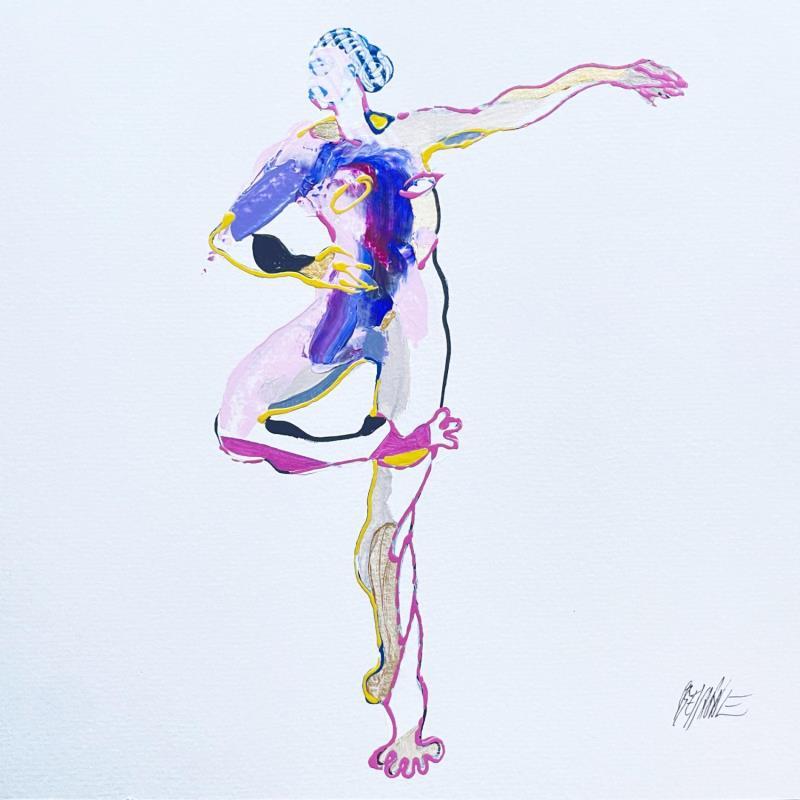 Painting Retiré droit by Cressanne | Painting Figurative Acrylic, Ink Nude