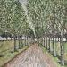 Peinture Green Alley par Dmitrieva Daria | Tableau Impressionnisme Paysages Nature Acrylique