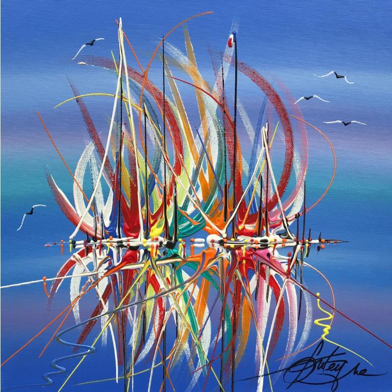 Painting Fusion et reflet by Fonteyne David | Painting Figurative Marine Acrylic