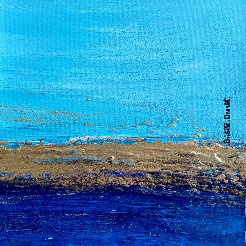 Painting Regarde l'océan by Dravet Brigitte | Painting Abstract Marine Acrylic