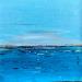 Painting L'heure bleue by Dravet Brigitte | Painting Abstract Marine Acrylic