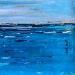 Painting L'heure bleue by Dravet Brigitte | Painting Abstract Marine Acrylic