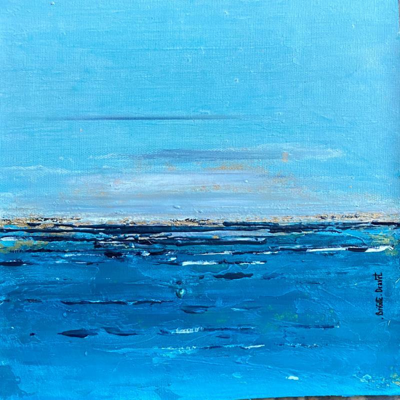 Gemälde L'heure bleue von Dravet Brigitte | Gemälde Abstrakt Acryl Marine