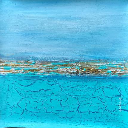 Painting L'hymne à la vie by Dravet Brigitte | Painting Abstract Acrylic Landscapes, Marine, Minimalist