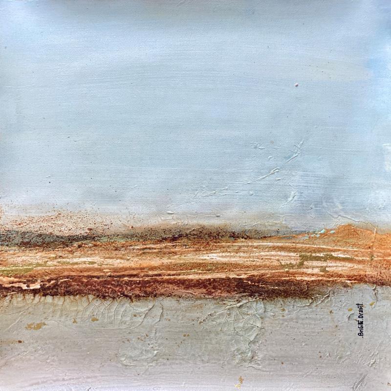 Painting Walking on a dream by Dravet Brigitte | Painting Abstract Landscapes Minimalist Acrylic