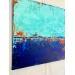 Peinture Blue energy par Dravet Brigitte | Tableau Abstrait Minimaliste Acrylique