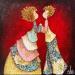 Painting Katia et Octave by Blais Delphine | Painting Figurative Acrylic Gluing