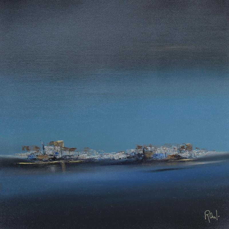 Painting Evasion marine 70 by Roussel Marie-Ange et Fanny | Painting Figurative Oil Marine, Minimalist