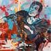 Gemälde Superman bis von Mestres Sergi | Gemälde Pop-Art Pop-Ikonen Graffiti