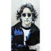 Painting John Lennon by G.C.Popartist | Painting Pop-art Pop icons Oil Acrylic Gluing Upcycling Paper