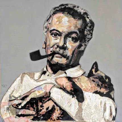 Painting Georges Brassens by G. Carta | Painting