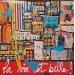 Painting La vie est belle by Costa Sophie | Painting Pop-art Acrylic Gluing Upcycling