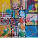 Painting Pop NY by Costa Sophie | Painting Pop-art Acrylic Gluing Upcycling