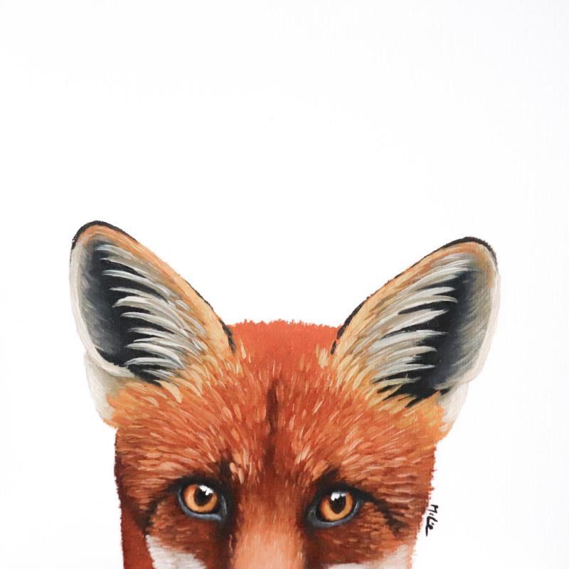 Painting I SEE YOU 100 by Milie Lairie | Painting Realism Animals Oil