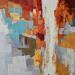 Painting Le chien rouge by Tomàs | Painting Abstract Urban Life style Oil