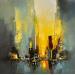 Painting Manhattan morning by Castan Daniel | Painting Figurative Oil