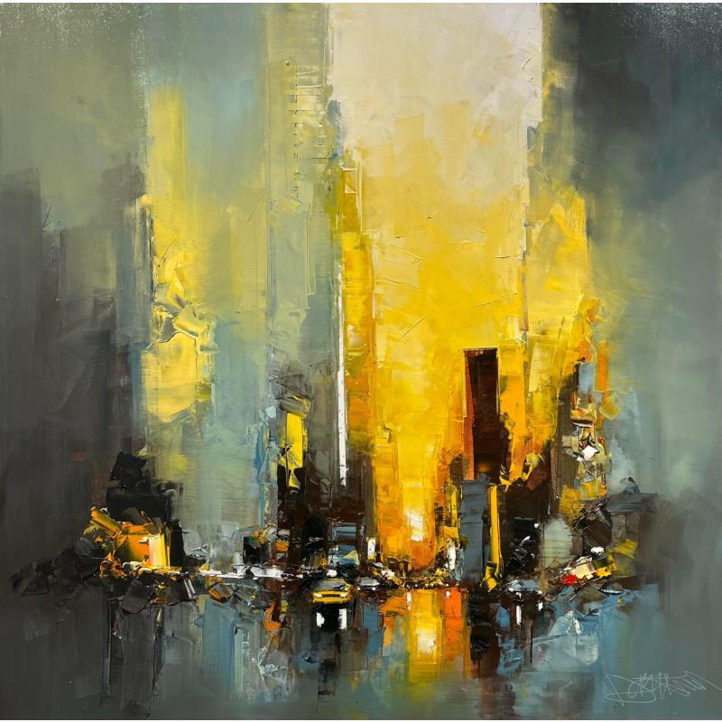 Painting Manhattan morning by Castan Daniel | Painting Figurative Oil