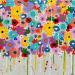 Painting CHAMP FLEURI by Mam | Painting Pop-art Pop icons Nature Acrylic