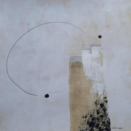 Painting Abstract beige D99 by Wilms Hilde | Painting Abstract Acrylic, Gluing