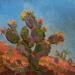 Painting Desert Blooms by Carrillo Cindy  | Painting Figurative Landscapes Oil