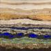 Painting Green Sediments by Boiteux Etienne | Painting Abstract Acrylic Gold leaf