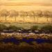 Painting Another Landscape 1 by Boiteux Etienne | Painting Abstract Acrylic Gold leaf