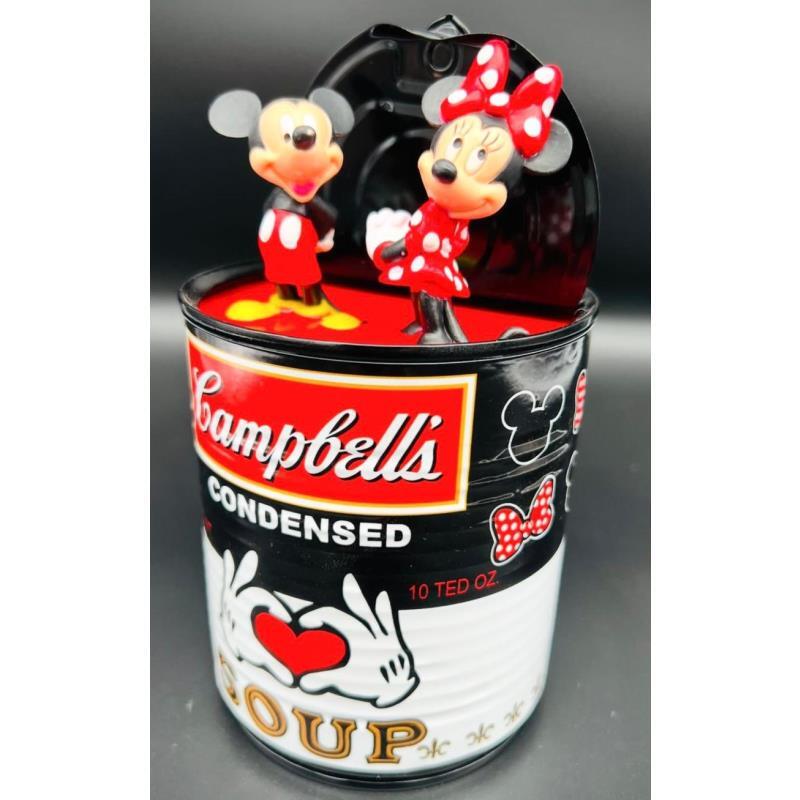 Sculpture Mickey and Minnie Soup by TED | Sculpture Pop-art Pop icons