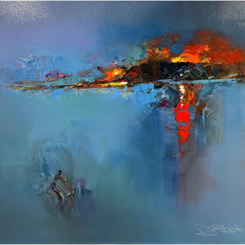 Painting Abstract Twilight  by Castan Daniel | Painting Figurative Oil