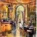 Painting Cosy café by Frédéric Thiery | Painting Figurative Acrylic