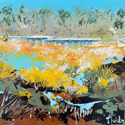 Peinture Équilibre par Autelin Florence | Tableau Figuratif Acrylique Architecture, Nature, Paysages