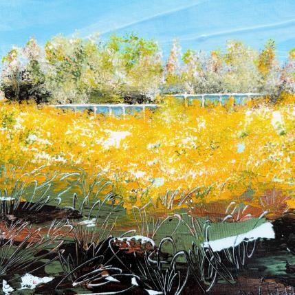 Peinture Soleil par Autelin Florence | Tableau Figuratif Acrylique Architecture, Nature, Paysages