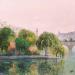 Painting Les amoureux de l'Ile by Daniel | Painting Impressionism Landscapes Oil