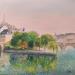 Painting Un printemps sur l'Ile by Daniel | Painting Impressionism Landscapes Oil