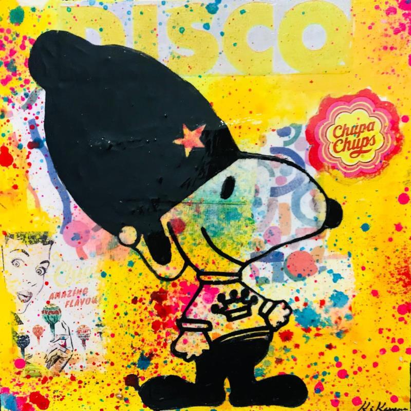 Painting Snoopy london by Kikayou | Painting Pop-art Acrylic, Gluing, Graffiti Pop icons