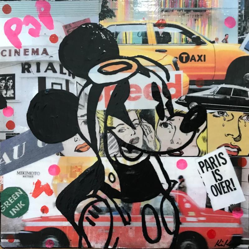 Painting Mickey by Kikayou | Painting Pop-art Pop icons Graffiti Acrylic Gluing