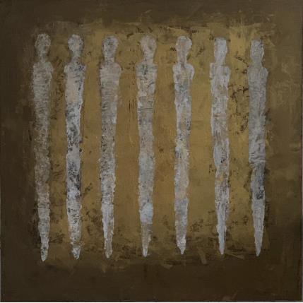 Painting De bronze et d'or by Rocco Sophie | Painting Raw art Acrylic, Gluing, Sand