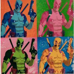 Painting DeadPool by Kedarone | Painting Street art Acrylic, Graffiti Pop icons